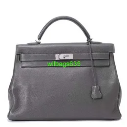 Bolsas artesanais de couro HB Ky40 Edição limitada Bolsas de bagagem de mão Couro de um ombro Bolsas crossbody fitness 2024 Nova bolsa de alta capacidade masculina e feminina 33