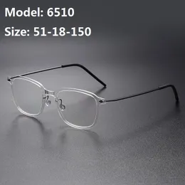 Okrągłe okulary męskie rama okulary okulary krótkowzroczne okulisty optyczny soczewki Dania marka 2023 moda 240313
