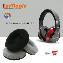 Zubehör EarTlogis Samt-Ersatz-Ohrpolster für Bluedio U UFO HD Bluetooth 5.0 Stere-Headset-Teile Ohrenschützer-Abdeckung Kissenschalen Kissen