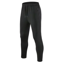 Pantolonlar erkek spor koşu pantolon fitness joggers fermuarlı cepler eğitim pantolon elastikiyet legging gşülle spor salonu bisiklet pantolon