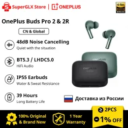 Kulaklıklar Yeni OnePlus Buds Pro 2R Pro2 Tws Kablosuz Kulaklıklar 48dB Adaptif Gürültü İptali 39Hours Pil IP55 OnePlus 11 10 Pro için