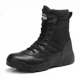 Ботинки военные сапоги на открытом воздухе мужские походные ботинки мужчина специальная сила пустынная тактическая боевая боевая лодыжка для ботинок мужчина рабочие ботинки черные бота