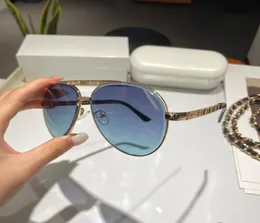 Óculos de sol mais recentes glasses de luxo de alta qualidade clássico masculino de sol Óculos de sol para óculos lentes de vidro de metal 8136169