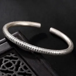 999 prata pura sutra budismo pulseiras para mulheres mãe amante presente moda jóias acessórios pulseira 240307