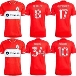 Chicago 2024 25 Fire Men 34 Brady Soccer Jerseys 7 Haile-23 Acosta 19 Koutsias Cuypers Pineda Czichos Mueller Gimenez Gutierrez Herbers Shaqiri Zestawy do koszuli piłkarskiej