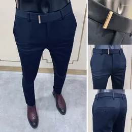 Abiti da uomo Pantaloni da completo alla moda Pantaloni da uomo eleganti slim fit Pantaloni attillati alla caviglia Pantaloni da ufficio per feste da lavoro 36-28