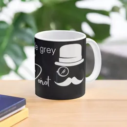 Canecas Use Your Little Grey Cells - Hercule Poirot (branco) Caneca de café Misturador de copos personalizados