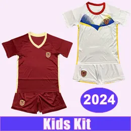 2024 Venezuela Seleção Nacional Mens Futebol Jerseys FERRARESI OSORIO WILKER ANGEL RINCON D. MACHIS SOTELDO SAVARINO Home Away Camisas de futebol Uniformes de manga curta