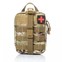 BOOTS KIT de primeiros socorros táticos Exército EDC Molle Medical Bag Military Outdoor Sobrevivência 600D Nylon Camo Storage Bag Acessório