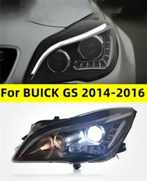 Farol para buick gs 2014-20 16 atualização led lente faróis luzes diurnas conjunto de sinal de volta