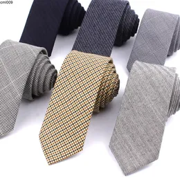 Designer Tie Mens Wool Business Office wąska wersja 5.5 cm Zespół roboczy Zmme