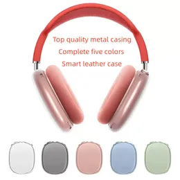 W przypadku AirPods Max Bluetooth Akcesoria słuchawkowe AirPod bezprzewodowe słuchawki Max Słuchawki Silikonowy anty-kropka ochronna ANC Top Quality Metal Meth Casing