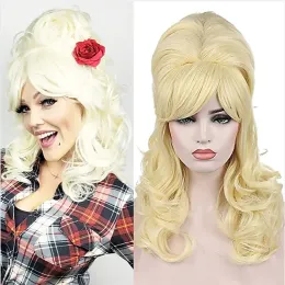 Peruklar Hairjoy Arı Kivisi Peruk Kadınları Kıvırcık Uzun Isı Dayanıklı Sentetik Saç Cosplay Perukları