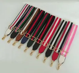 Bunte Nylon-Handtaschen mit Streifen, 38 cm breit, Riemen, Taschenzubehör, DIY-Geldbörse, Ersatzgriffe, verstellbarer Gürtel für Tasche 3292956