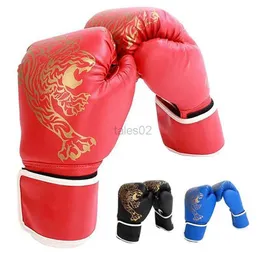 Equipamento de proteção Luvas de treinamento de boxe 1 par de luvas de combate para adultos MMA Muay Thai Combat Guantes Karate Luvas de perfuração profissionais Exercício yq240318