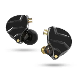 Kulaklıklar QKZ ZX1 ZSN Pro 1DD Teknoloji Hifi Metal Kulak kulaklıklarında Bas Earbud Spor Gürül