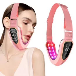 Lifting Device LED Pon Therapy Slimming Vibration Massager Double Chin V Shaped Cheek Lift Belt Machine 240228