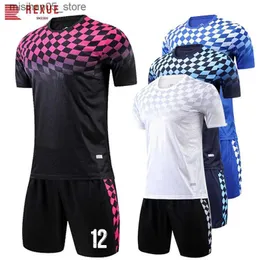 Maglie Maglia da calcio per uomo Bambini Fai da te personalizzato 23/24 Nuova stagione Uniforme da calcio Abbigliamento Set Tuta sportiva da allenamento di alta qualità Q240318