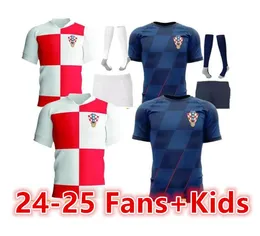 2024 2025 NEW CROACIA Modric Soccer Jerseys National Team Mandzukic Perisic Kalinic 23 24クロアチアフットボールシャツKovacic Rakitic Kramaric Men Kid cid6666