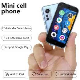 Servo S22 Mini Akıllı Telefon 2 SIM Kart 2.5 "Ekran Android OS 3G Network Mağazası 8GB GPS WiFi Hotspot Sevimli Küçük Cep Telefonları