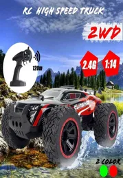 114 70KMH 2WD RC 원격 제어 도로 경주 용 자동차 차량 24GHz 크롤러 전기 몬스터 RC 자동차 Y20041316896969198654