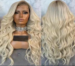 Synthetische Perücken AIVA Hair Winter Sonderangebot Blonde Perücke Lace Front Hitzebeständig Rosa Ombre Lila Für Frauen96458504857499