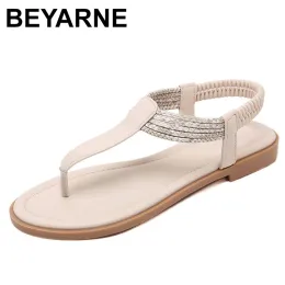 Sandaler Beyarne Women Sandals Summer Casual Flip Flops Low Heels Platform Shoes Ladies Nonslip Beach Sandaler Mujer Sandaliase580