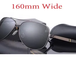 160mm Oversized Mens Polarized Sunglasses Driving Sun Glasses for Man Fat Face Wide Head Male Sunglass Aviation1144196