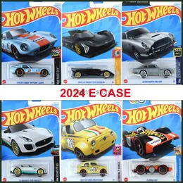 Modellini di auto 2024 E Hot Wheels Car 1/64 Boy Toys Diecast Model Fiat Jaguar Type Honda Civic Nissan GTR Alfa Romeo Audi Veicoli Regalo di compleannoL2403