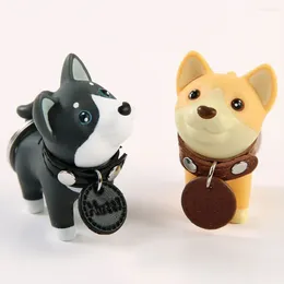 Keychains Trinkets Doll Anime Holder Terrier Figure Gift Bull för biltillbehör Handmålad nyckelring Dog Keychain
