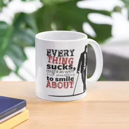 Mugs Everything Sucks Coffee Mug Cups Ceramic Set