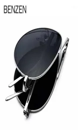 Óculos de sol dobráveis de titânio puro de qualidade masculino óculos de sol polarizados para dirigir clássico piloto feminino gafas 936218871179