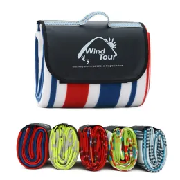 Mat Waterproof Portable Stripe Star Outdoor Beach Bolitowa mata piknik