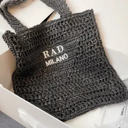 Gancio ad ago Borsa tote in fibra di rafia amaca hobo borsa firmata borsa a spalla donna borse crossbody prd borsa a tracolla Borsa da spiaggia borsa da vacanza Borsa shopping Borsa tote 1BG393