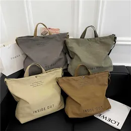 Shoulder Bags Winter Canvas Designer Handbags Tote Bag Womens Forest Series Casual Fashion Simple Handbag 240311