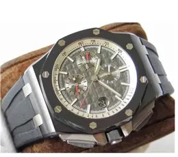 Audemap Luxury APF Factory Men's Watch Carbon firbe Color 26402 Swiss Cal.3126自動クロノグラフ28800 VPHステンレス鋼ケースセラミックベゼルサファイアクリスタル
