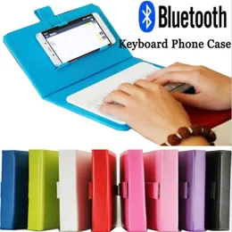 Bluetooth Keyboard Phone Case For iPhone 6 6S Leather case with wireless Keyboard for Lenovo Samsung Huawei Xiaomi ZTE Sony HTC4253964