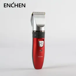 Enchen Professional Hair Trimmer Laddningsbar elektrisk klippare Män trådlös frisyr justerbar keramisk blad Sharp 240314