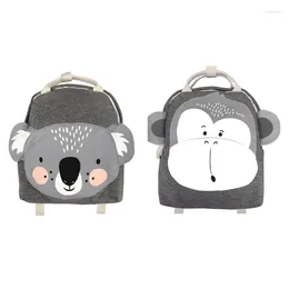 Borse scuola DOME 2X Zaino per bambini Borsa per bambini per neonati Cute Boy Girl Light Koala Monkey