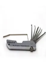 HH Folding Lock Pick Set Pocket Lock Pick Set Multitool Swiss Army Jackknife Pocket Knife Type Lock Pick Set för 65055539045293