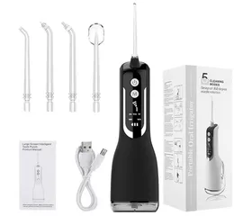 Oral Irrigators Oral Irrigator USB Laddningsfat Portable Dental Sink 5-Mode Intelligent skärm Vattentät tandrengörare J240318