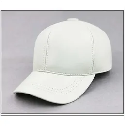 Herbst Mann Echtes Leder Baseball Caps Männlich Casual Sheeskin Gürtel Warme 56-60 Einstellbare Sprot Flug Hüte 240314