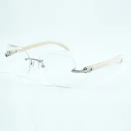 Vendas diretas da fábrica de lentes transparentes elegantes e cortadas 8300817 tamanho de perna de chifre de búfalo preto ou branco natural 60-18-140 mm