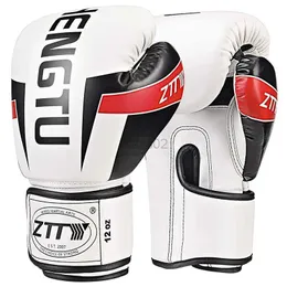 Skyddsutrustning ztty 6-16 oz barn vuxna kvinnor män sparring mma muay thailändska boxningshandskar Martial Arts Cruppling Mitts Kickboxing MMA Glove YQ240318