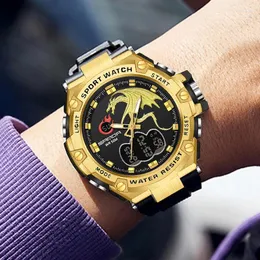 Relógios de pulso marca 739 moda relógio masculino led digital g ao ar livre profissional impermeável militar esportes relojes hombre 2024