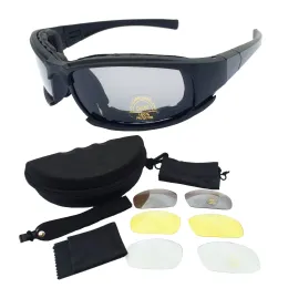 Accessories 2021 New Military Fans X7 Goggles Bulletproof ImpactProof Changeable Shooting Tactical Glasses