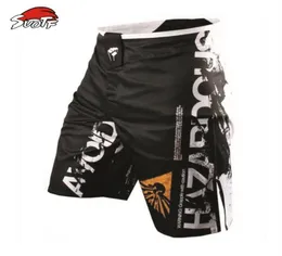 Suotf 2015 Spring listada MMA Boxe Loose Muay Thai Shorts Confortável Sweat Secagem Rápida Treinamento Global 198V2372842