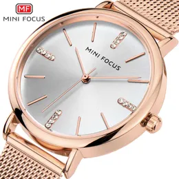 MINI FOCUS модный бренд, хит продаж, водонепроницаемые женские часы Milan 0036L