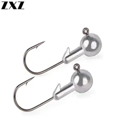 50pcsbox Barbed Jigging Lead Head Fishing Hook Jigs Kit für Soft Lure Worm Lures Hooks Jig Leaded Angelhaken mit Tackle Box T410281950132