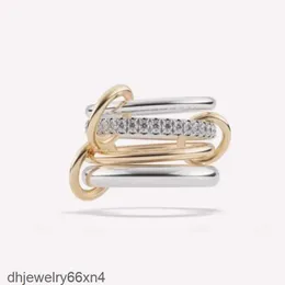 سبينلي حلقات Nimbus SG Gris مصمم مماثل جديد في المجوهرات الراقية الفاخرة X Hoorsenbuhs Microdame sterling Silver Stack Ring DMJB